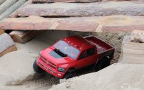 Modele Trial Jeep i Dodge Axial - zabawa firmowy piknik dla Ateny Sopot plaża