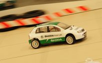 Model Skody Fabia WRC w barwach Skoda Auto Lab